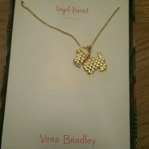 Vera Bradley Gold-tone loyal friend Scottie Neckla